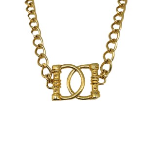 A modern necklace studded with Swarovski crystals