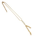 Gold-plated necklace with Swarovski crystals