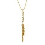 Gold-plated necklace with Swarovski crystals