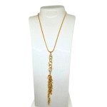 Gold-plated necklace with Swarovski crystals