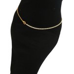 A pearl necklace with a decorative clasp