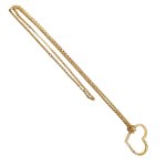 Gold-plated heart necklace with Swarovski crystals