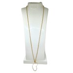 Gold-plated necklace with a heart