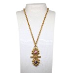 Gold-plated decorative necklace in the Roman style