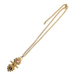 Gold-plated decorative necklace in the Roman style