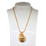 Gold-plated Sun necklace in an antique-style design