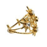 Gold-plated bracelet with Swarovski stars