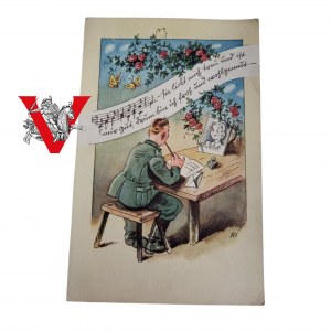 Third Reich, Silesia Przyszowice Preisewitz, Extra Satirical Military Card of 1941