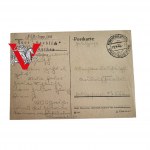 Third Reich , SS Pomerania Gryfice Pogorzelica, SSman Card 1943 Feldpost, Rarity