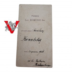 The Polish Legions, St. Image autograph Priest Bandurski, Chaplain of the Legions