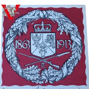 Powstanie Styczniowe 50 rocznica 1863-1913, Kartka Wysłana do Weterana Powstania, Piękna !