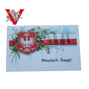 Patriotyczna Karta z Wypukłym Orłem 1922, Wrocław Bydgoszcz, Emigranci, Orzeł Biały