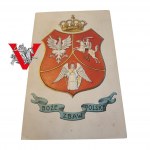 Boże Zbaw Polskę, Wypukły Herb Powstanie Styczniowe, Piękna , 1903