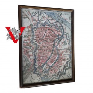 Gdańsk Danzig Mapa Plan Miasta 1885 r, KASZUBSKIE NAZWY !