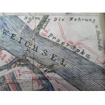Gdańsk Danzig Mapa Plan Miasta 1885 r, KASZUBSKIE NAZWY !