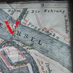 Gdańsk Danzig Mapa Plan Miasta 1885 r, KASZUBSKIE NAZWY !