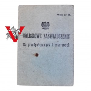 LWP, Legitymacja Wojskowe Zaświadczenie 1949 , Student, Łask