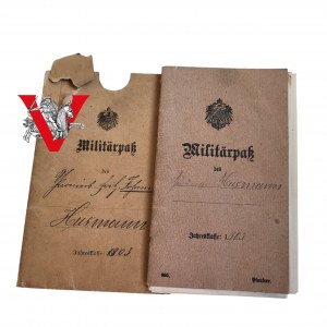 Nemcy Prusy Cesarstwo, Książeczka Wojskowa 1903 z Okładką