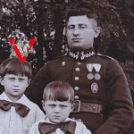 Korpus Ochrony Pogranicza , KOP, Wacław Blicharski z rodziną, OSOWIEC, Duże Zdjęcie, Odznaka KOP i Inne