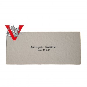 Border Protection Corps KOP, Home Army , WOP, Lieutenant , 5 business cards