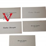 Border Protection Corps KOP, Home Army , WOP, Lieutenant , 5 business cards