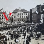 Cieszyn Rynek Defilada z okazji 3 Maja, 4 PSP , Strzelcy Podhalańscy w Adrianach, Super Zdjęcie