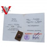 Odznaka Wzrowy Żołnierz z legitymacją , JW2414 BATALION OCHRONY WSW - Rzadsza Jednostka