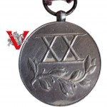 II RP Medal Za Długoletnią Służbę XX - NIE SREBRO a BITY- Ciekawostka