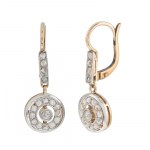 Boucles d'oreilles, début du 20e siècle.