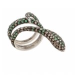 Anello a forma di serpente, seconda metà del XX secolo.