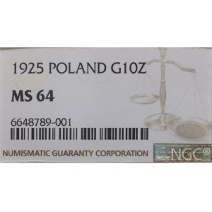 Polska, 10 złotych, 1925, Warszawa