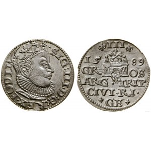 Polonia, trojak, 1589, Riga