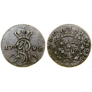 Poľsko, 1 grosz, 1792 MV, Varšava