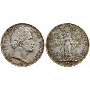 Germany, two-dollar (Geschichtsdoppeltaler) = 3 1/2 guilders, 1845, Munich