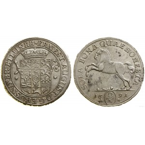 Niemcy, gulden (2/3 talara), 1691, Clausthal