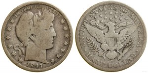 United States of America (USA), 1/2 dollar (50 cents), 1897 S, San Francisco