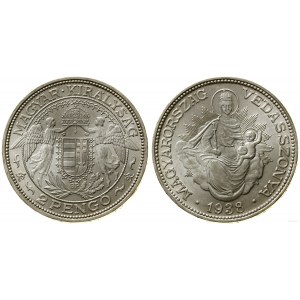 Hungary, 2 pengo, 1938 BP, Budapest