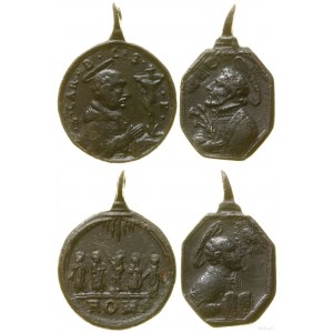 Devocionálie, soubor 2 medailonů, (cca 17. stol. - 18. stol.).