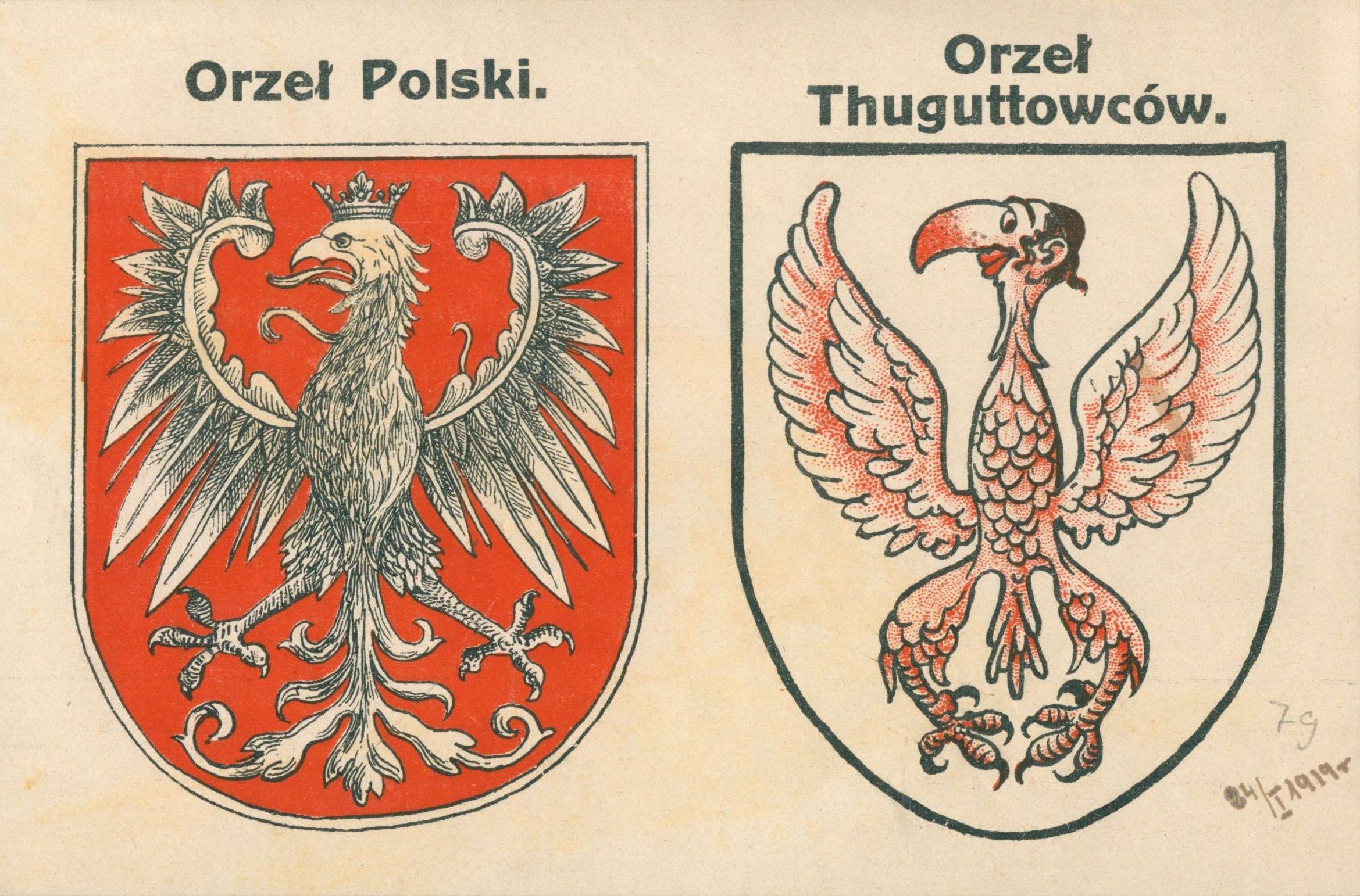 Orzeł Polski. Orzeł Thuguttowców, druk ulotny