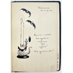 Cahier de notes commémoratives [portrait en tête de Józef Piłsudski].