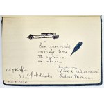 Cahier de notes commémoratives [portrait en tête de Józef Piłsudski].