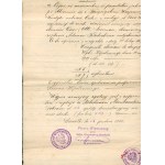 Odręcznie spisany wypis wykazu hipotecznego nieruchomości w Suwałkach (12.12.1932)
