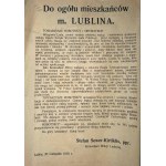 To the general population of the city of Lublin - announcement of the People