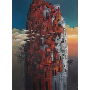 Radoslaw Kus (b. 1983, Nisk), Sunrise in the City of Soa, 2024