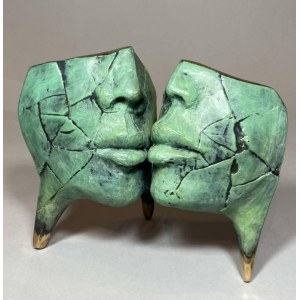 Dariusz Zielinski, Antique Kiss (Bronze 23cm)