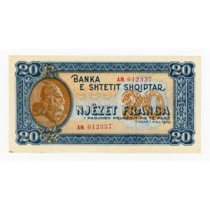 Albania, 20 franga 1945 (309)