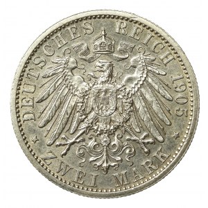 Germany, Schwarzburg-Sondershausen, 2 marks 1905, Reign of Karl Gonthier (652)