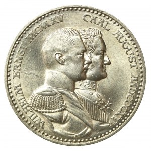 Niemcy, Saksonia-Weimar-Eisenach, 3 marki 1915, 100 lecie księstwa, Berlin (657)
