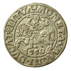 Sigismond II Auguste, demi-penny 1550, Vilnius, LI/LITVA (673)