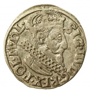 Zygmunt III Waza, Trojak 1622, Kraków - Pogoń bez miecza. Rzadkie (680)